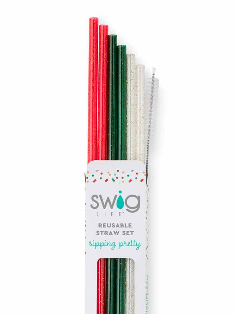 Swig Reusable Straw Set - HoHoHo – YellowHouse Market & Boutique
