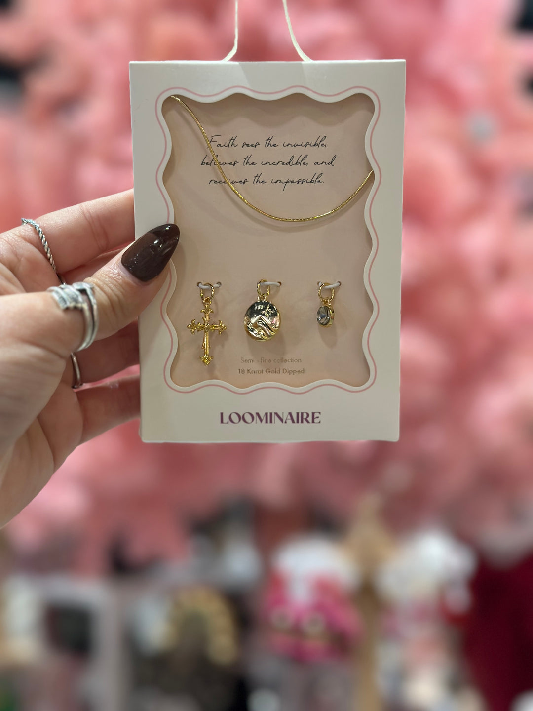 Charm Necklace Set - Faith