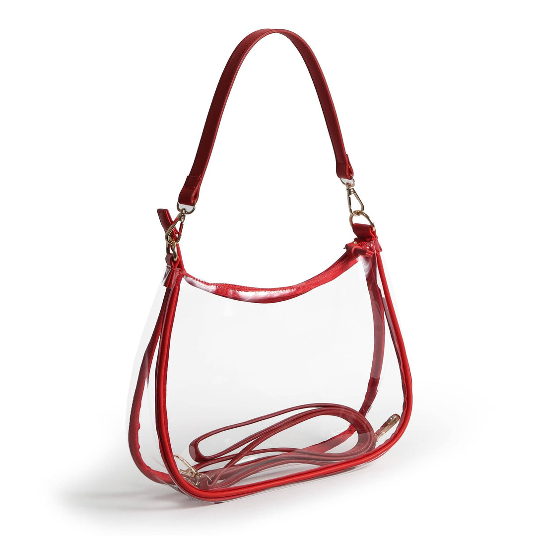 Oklahoma Sooners Sara Clear Purse with Skinny Scarf – Large Stadium Bag
