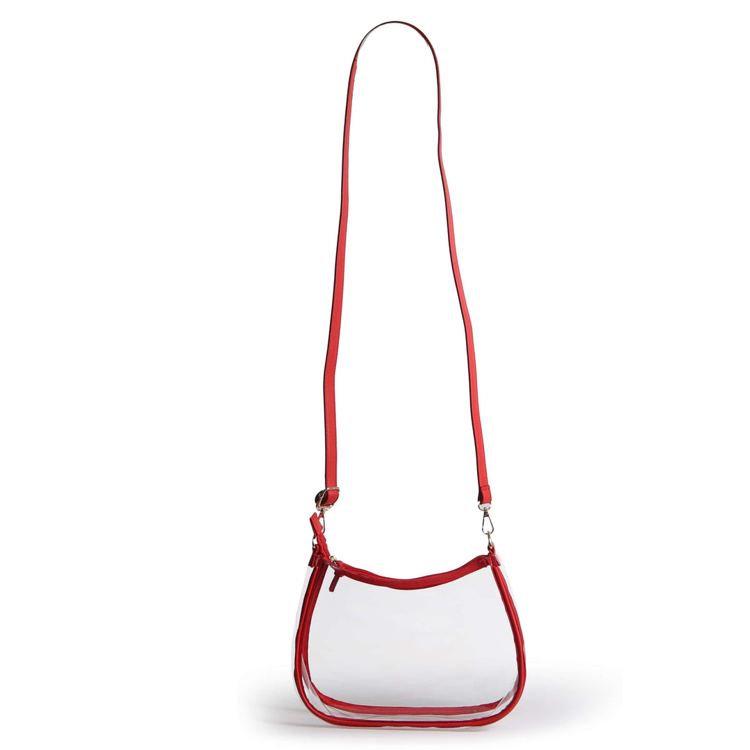 Oklahoma Sooners Sara Clear Purse with Skinny Scarf – Large Stadium Bag
