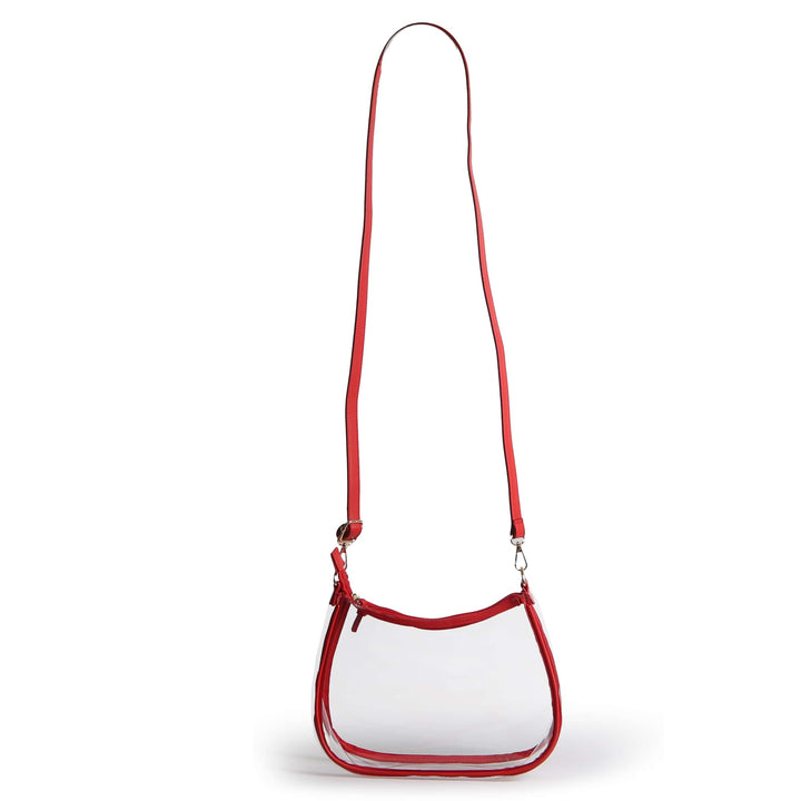 Oklahoma Sooners Sara Clear Purse with Skinny Scarf – Large Stadium Bag