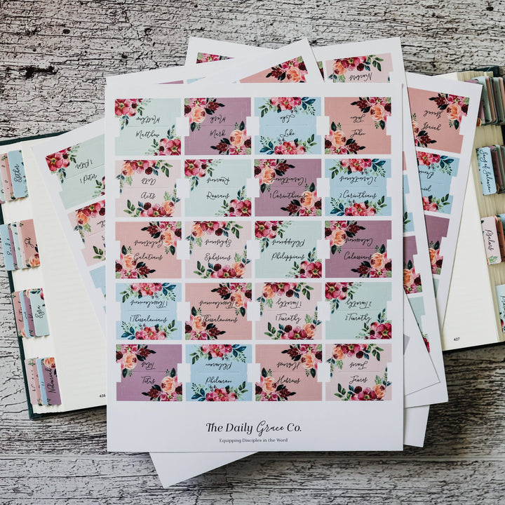 Floral Bible Tabs