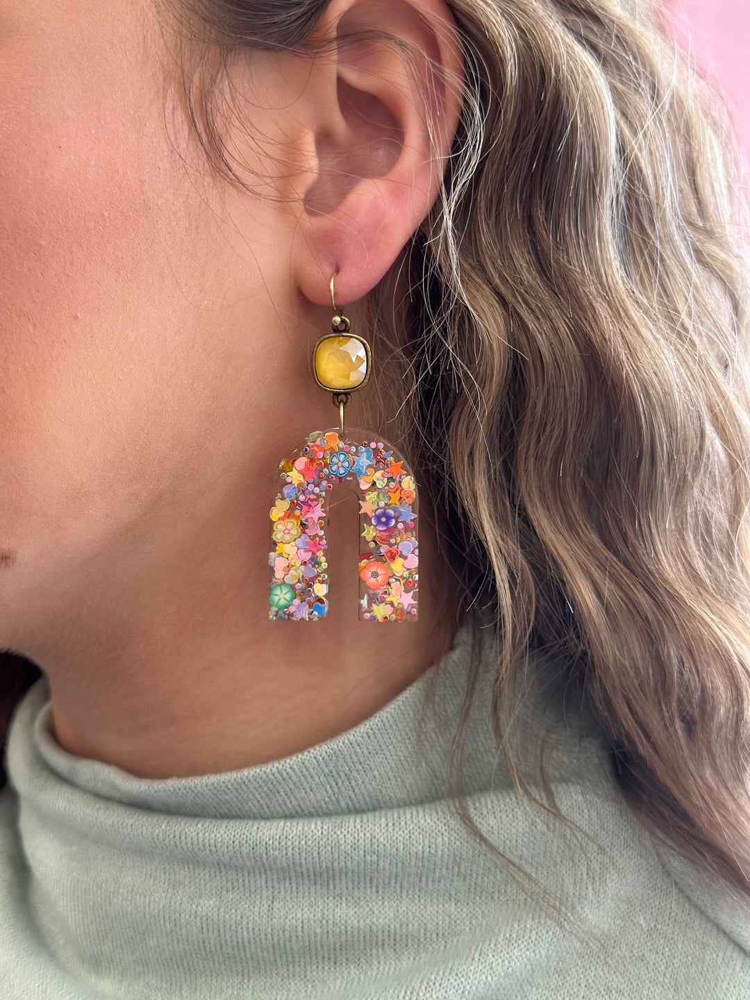 Confetti Arch Earring