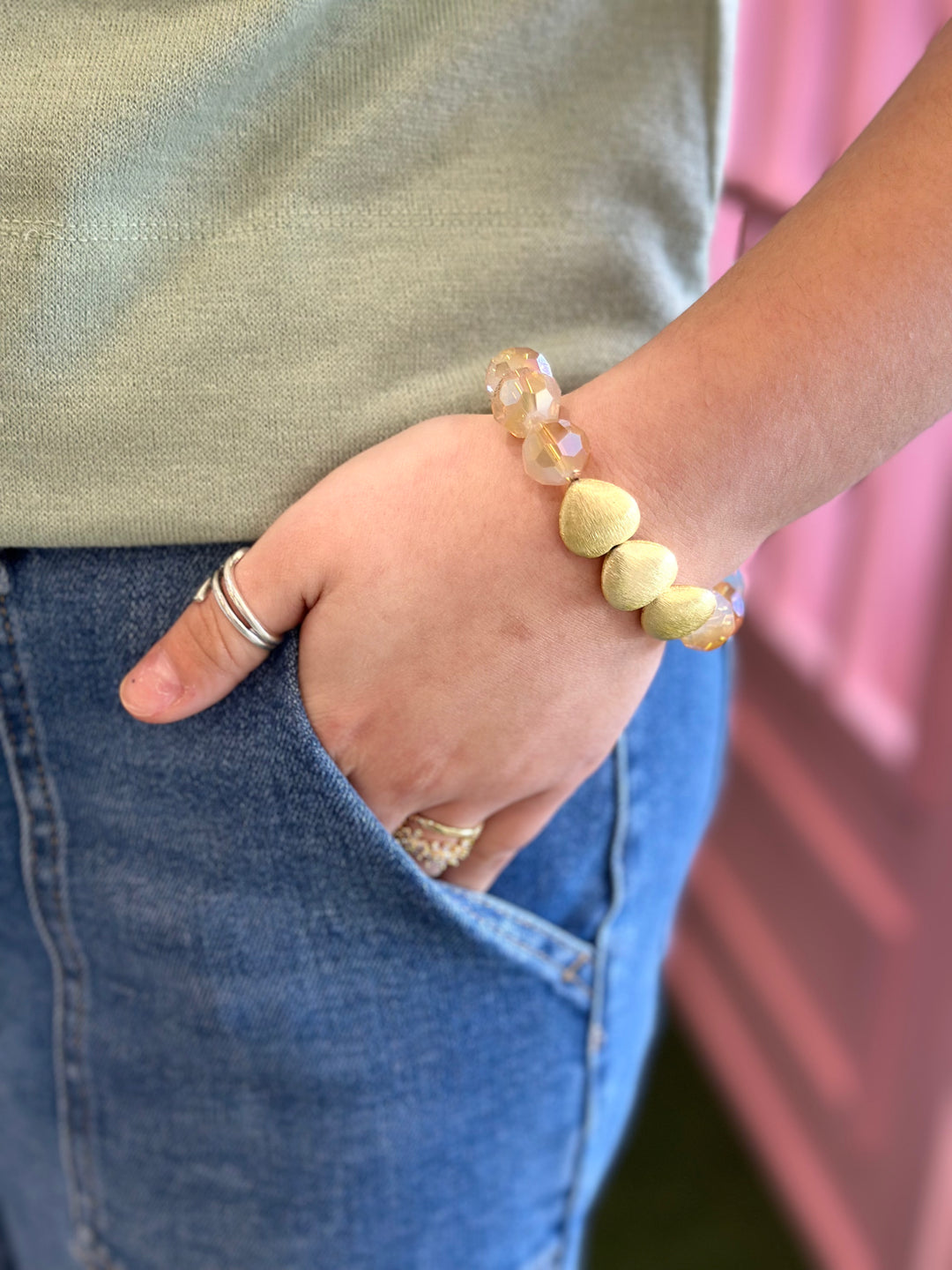 Gold Stretch Bracelet