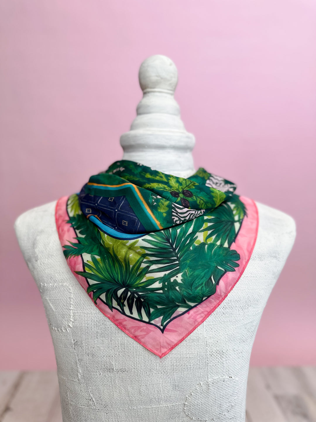Fashion Scarf - Pink Leopards Mix