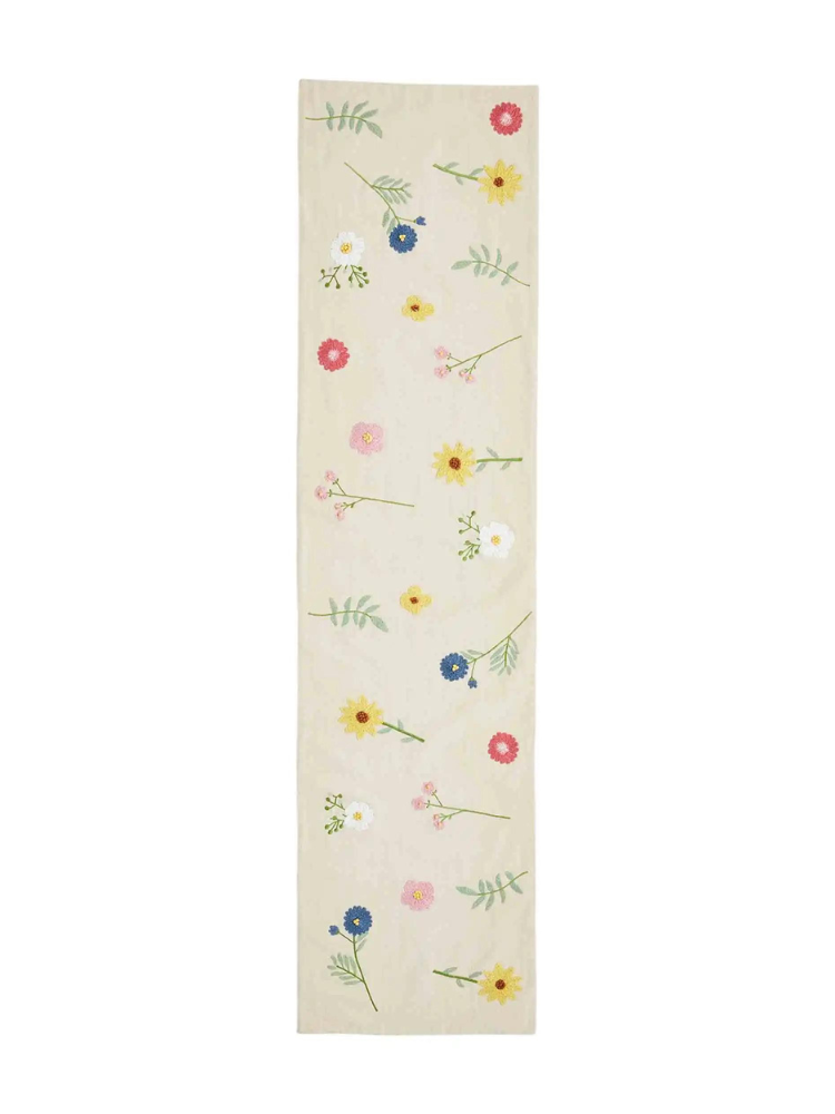 Bloom Embroidery Table Runner