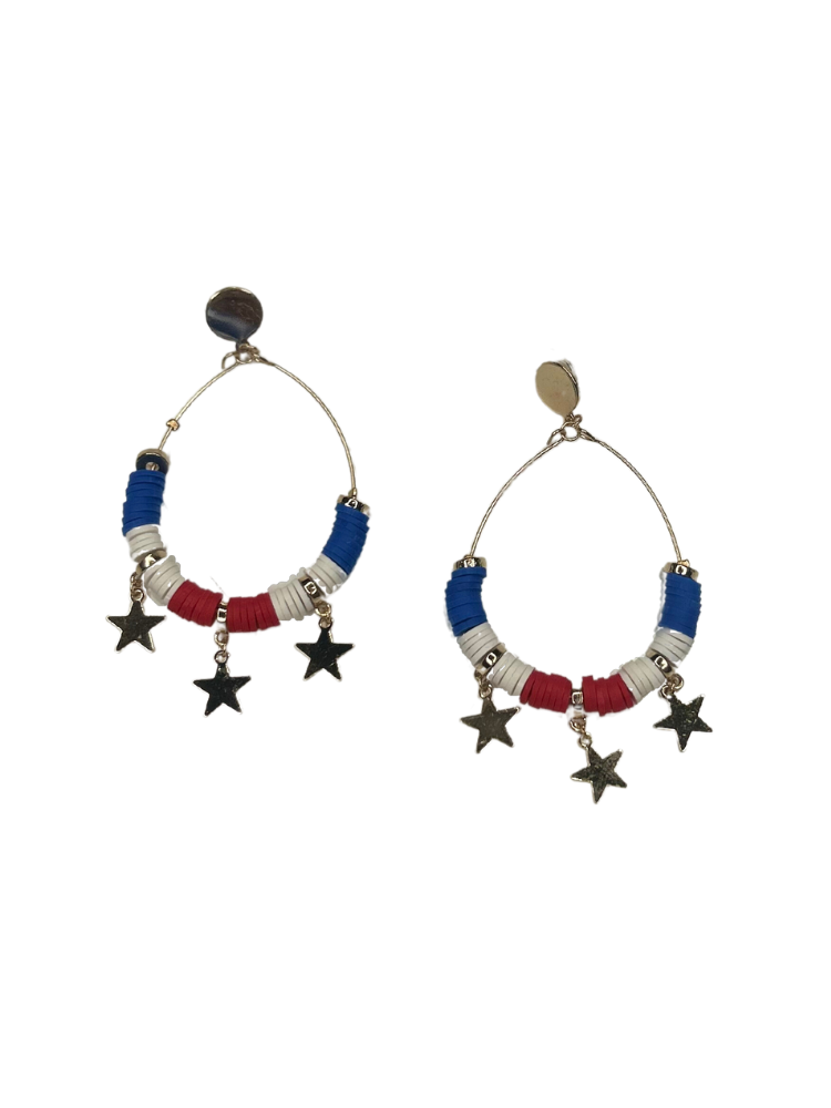 Star Charm Earrings - Gold