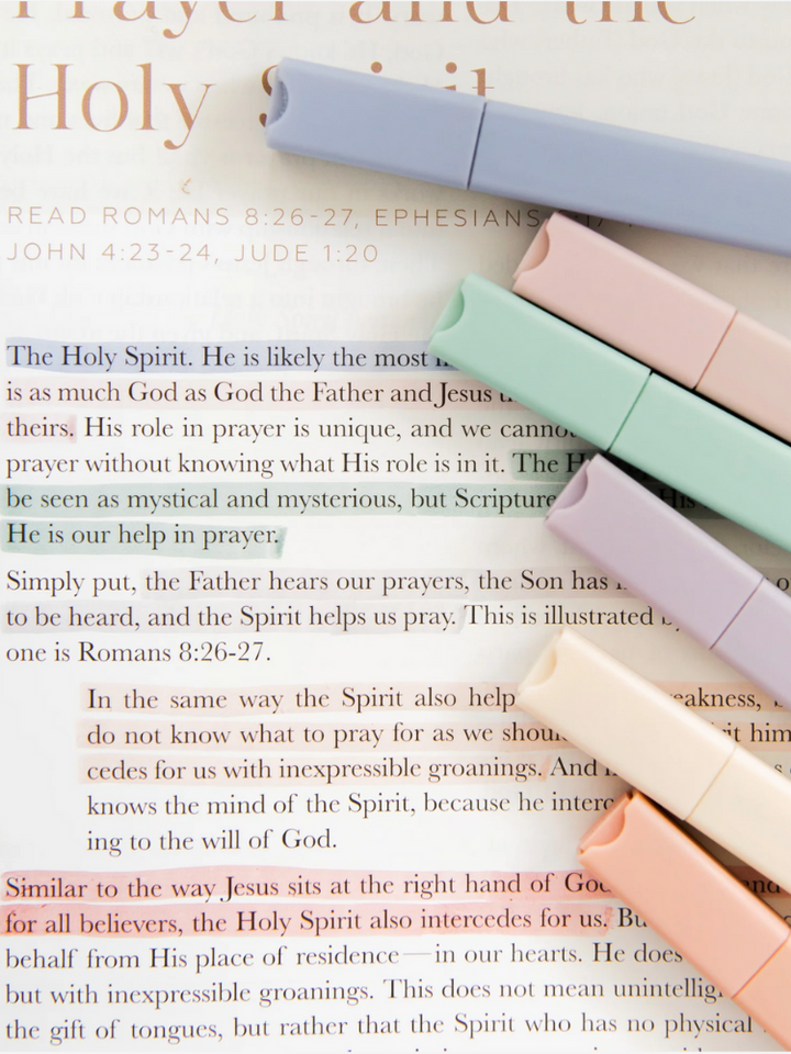 Muted Pastel Bible Highlighters Set