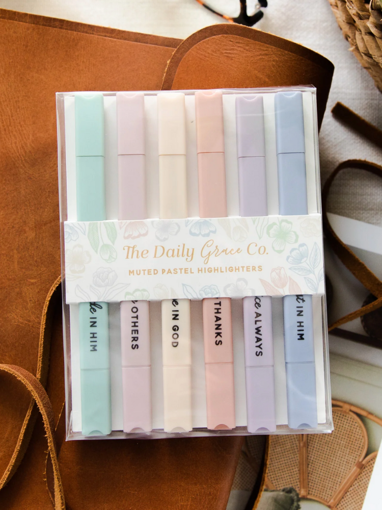Muted Pastel Bible Highlighters Set