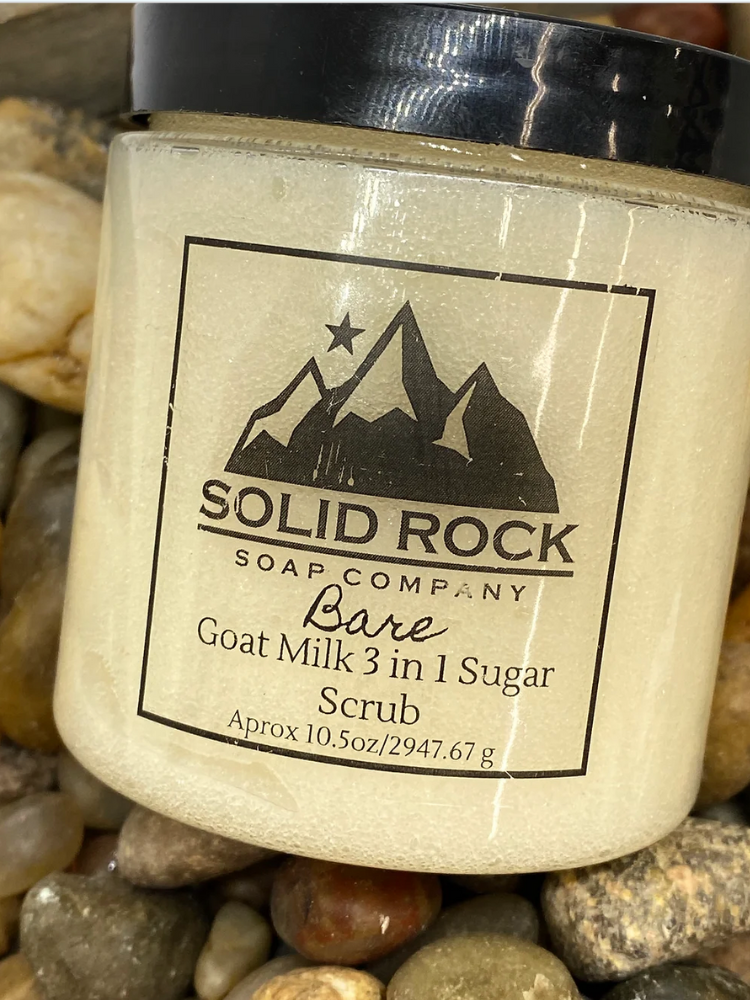 Solid Rock 3 in 1 Sugar Scrub- Bare