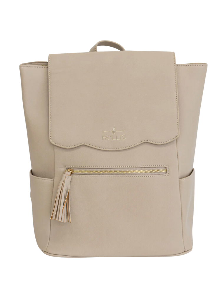 Hollis Frilly Full Size Backpack - Nude