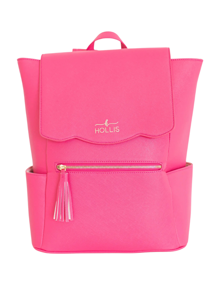 Hollis Frilly Full Size Backpack - Hot Pink