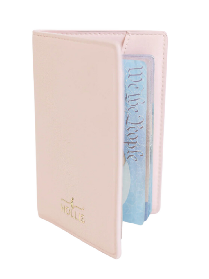 Hollis Passport Holder - Metallic Mocha