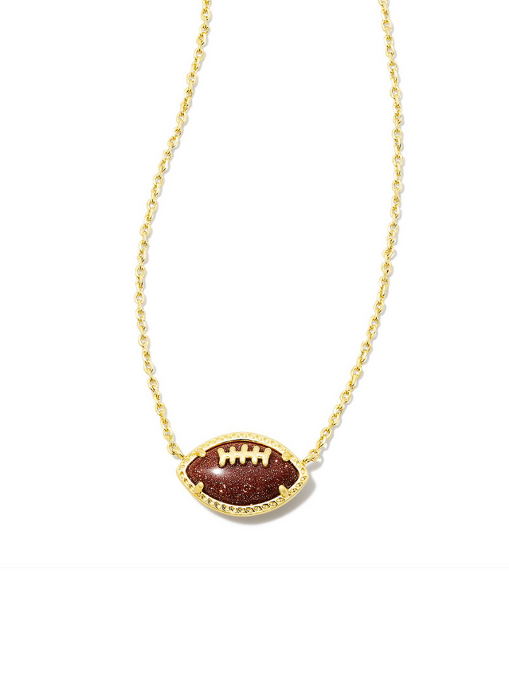 Kendra Scott Short Pendant Necklace -  Gold Football