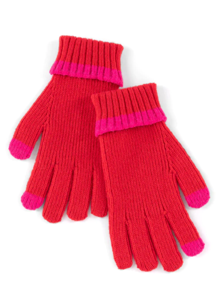 Joy Touchscreen Gloves - Red