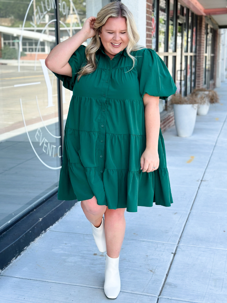 The Elsie Dress - Green