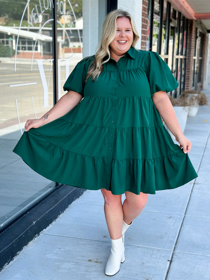 The Elsie Dress - Green