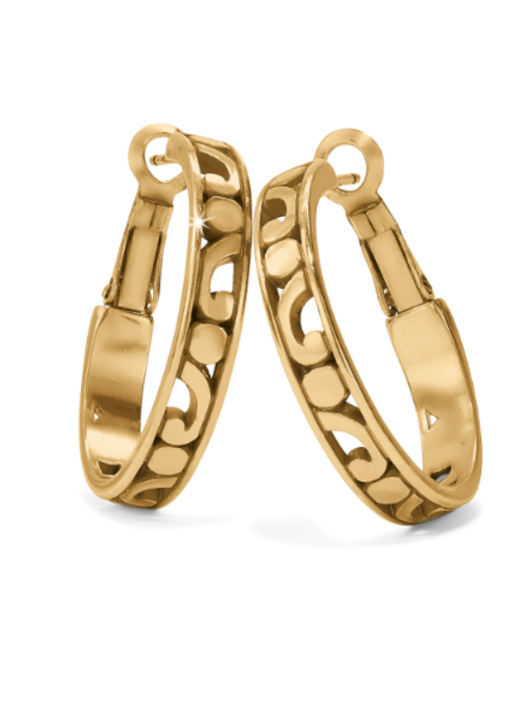 Brighton: Contempo Small Hoop Earrings Gold