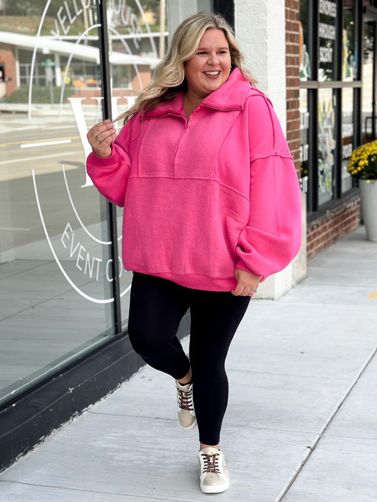 The Poppy Pullover - Washed Pink