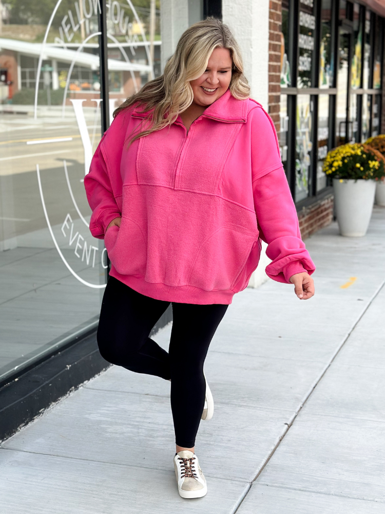 The Poppy Pullover - Washed Pink