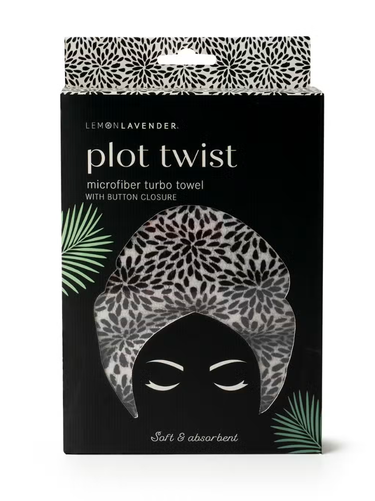 Plot Twist Turbo Towel - Black Floral