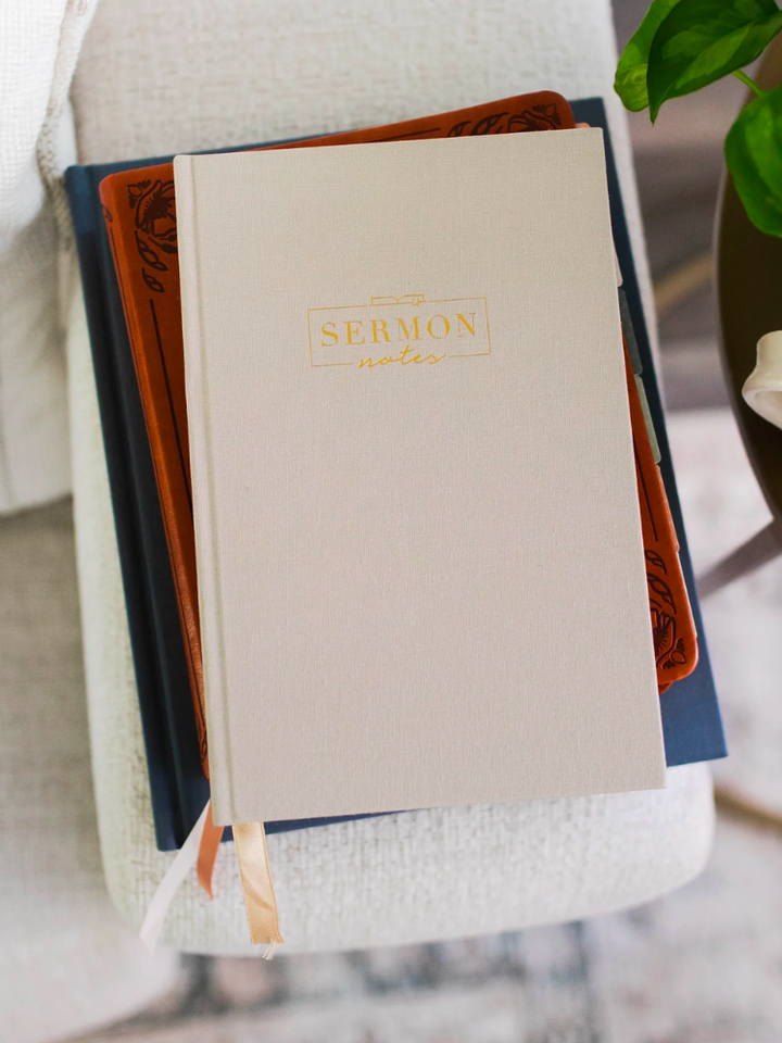 The Daily Grace Sermon Notes Journal - Beige