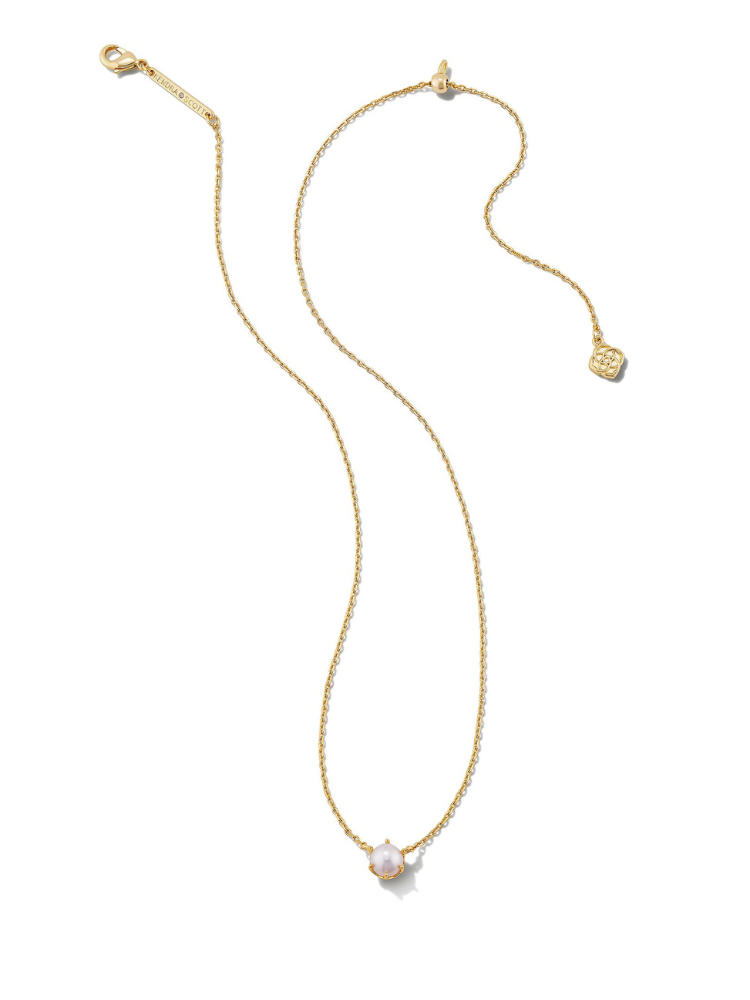 Kendra Scott Ashton Pearl Pendant Necklace - Gold