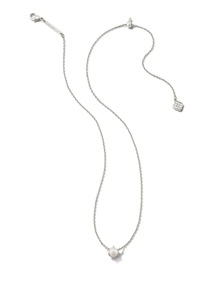Kendra Scott Ashton Pearl Pendant Necklace - Silver
