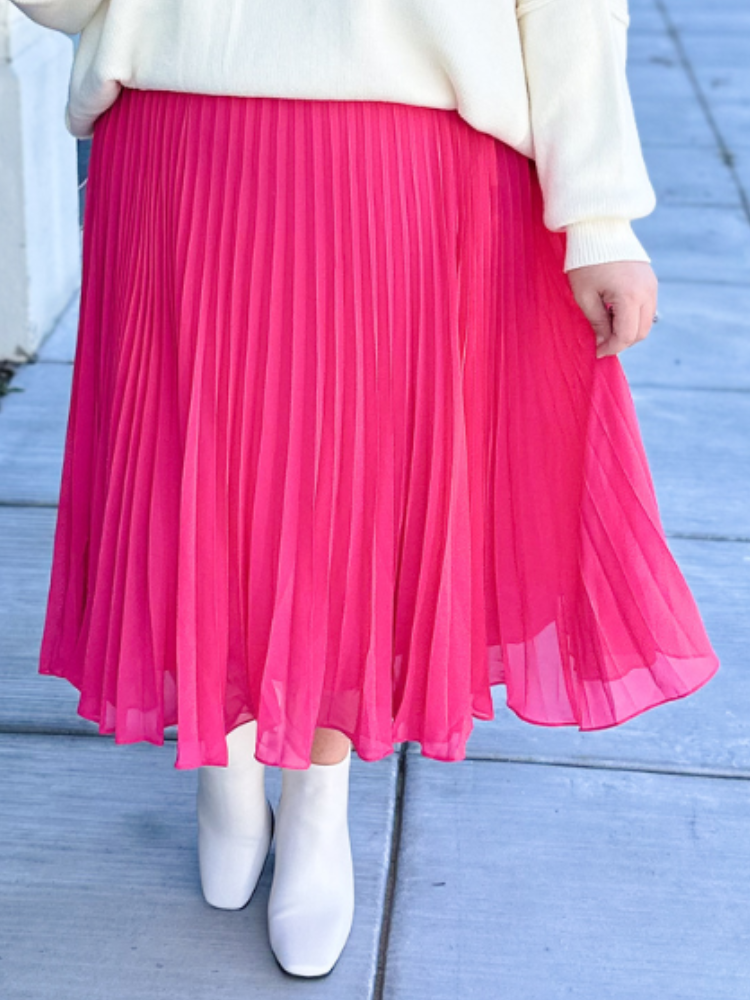 The Abbi Skirt - Hot Pink