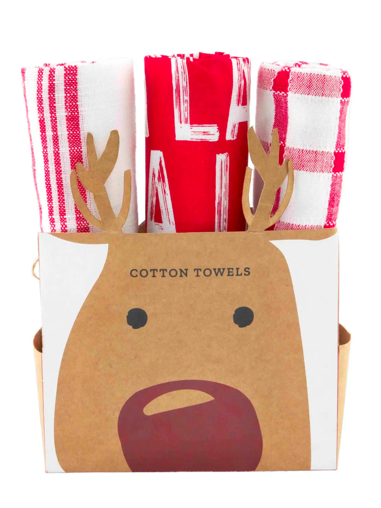 Reindeer Towel Set