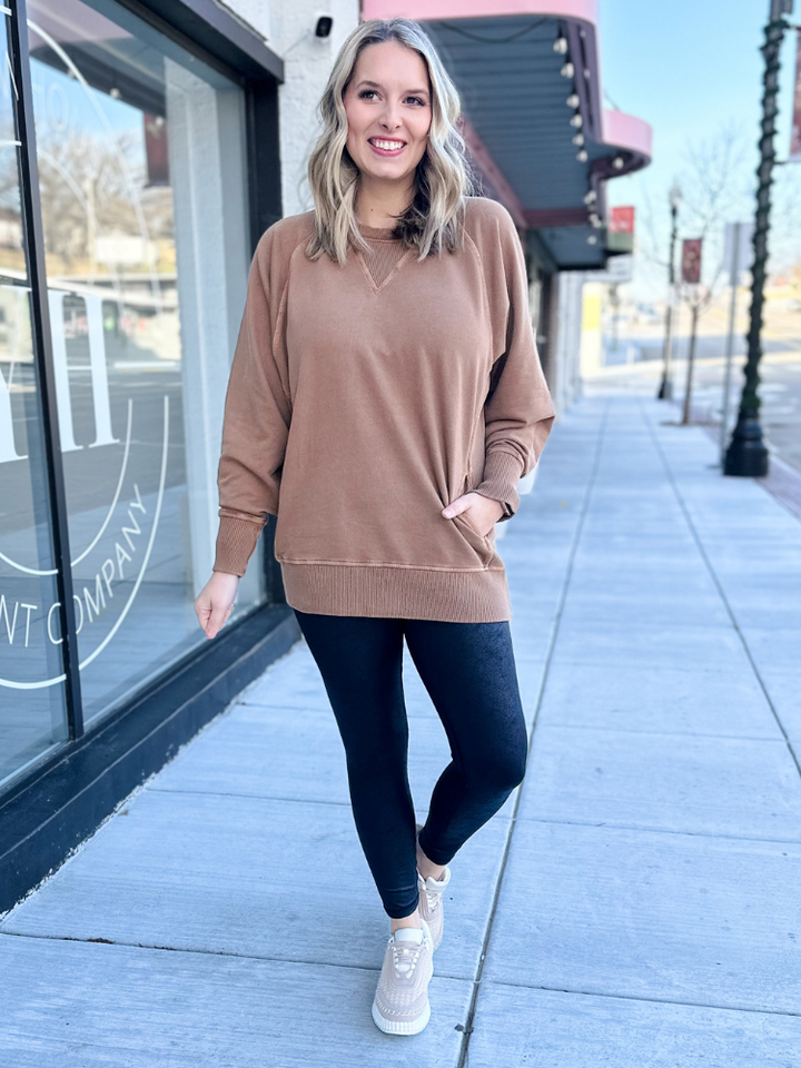 The Lizzie Pullover - Deep Camel