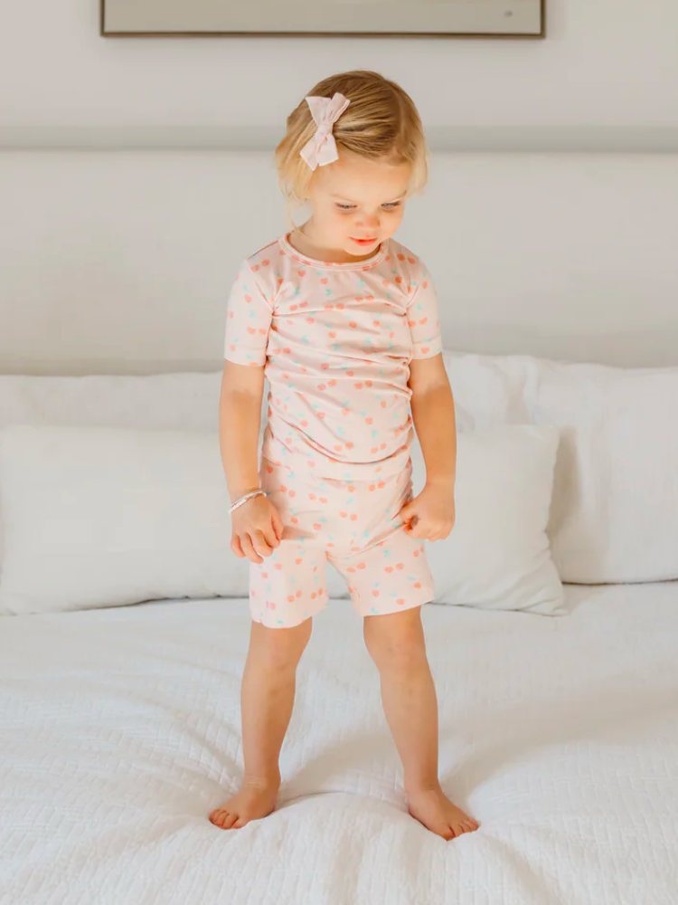 Copper Pearl Short Sleeve Pajama Set - Cheery