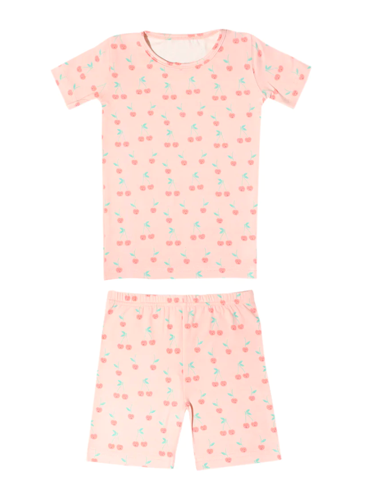 Copper Pearl Short Sleeve Pajama Set - Cheery