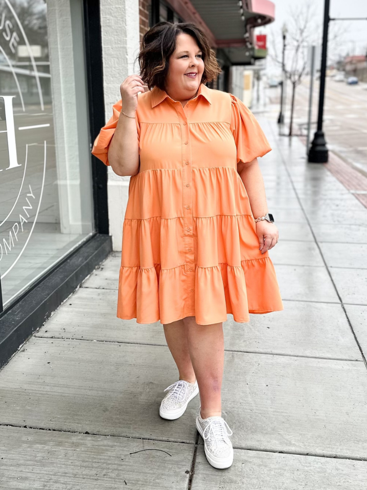 The Elsie Dress - Apricot