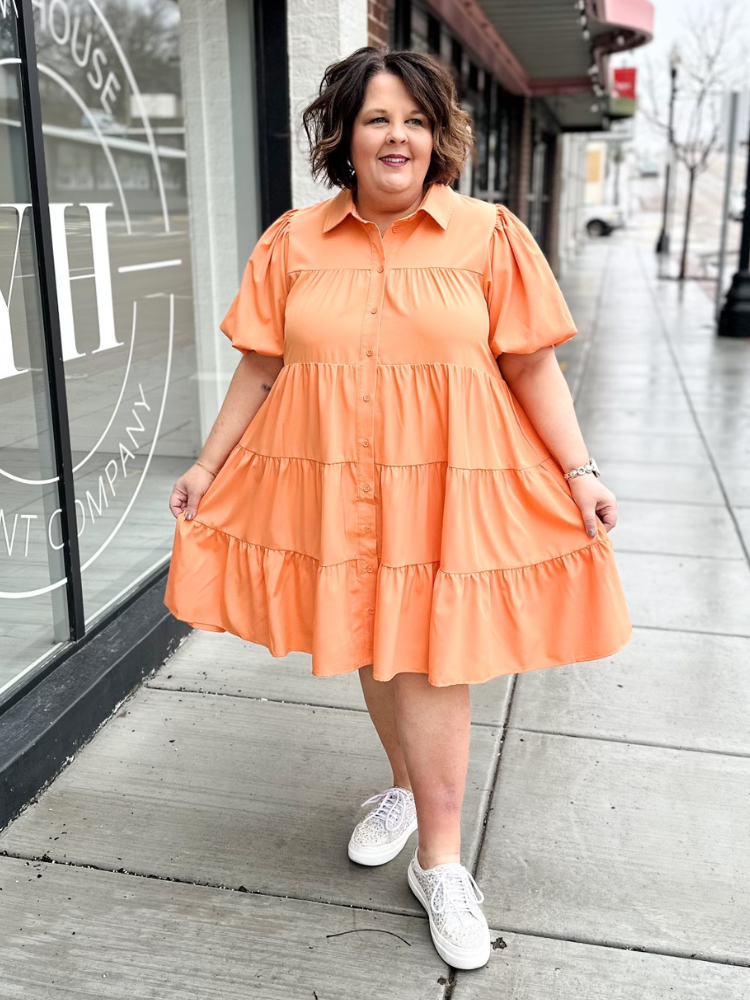 The Elsie Dress - Apricot