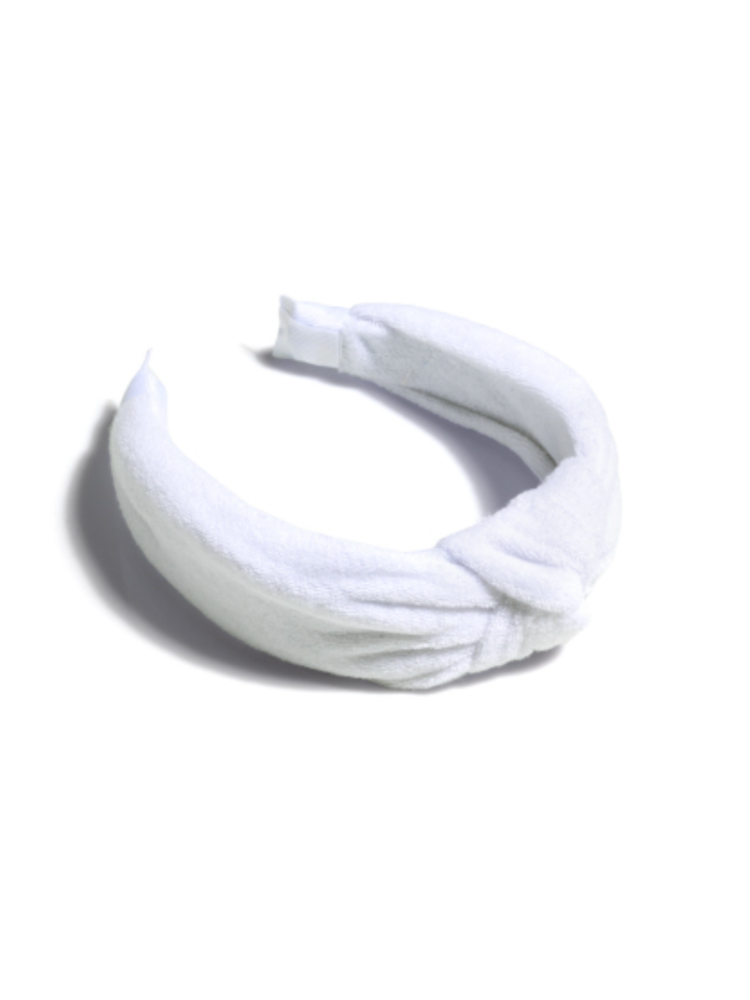 Terry Knotted Headband - White