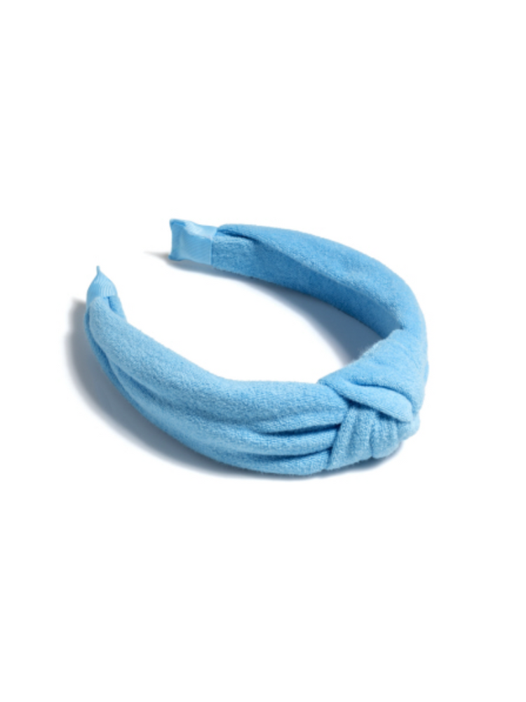Terry Knotted Headband - Turquoise