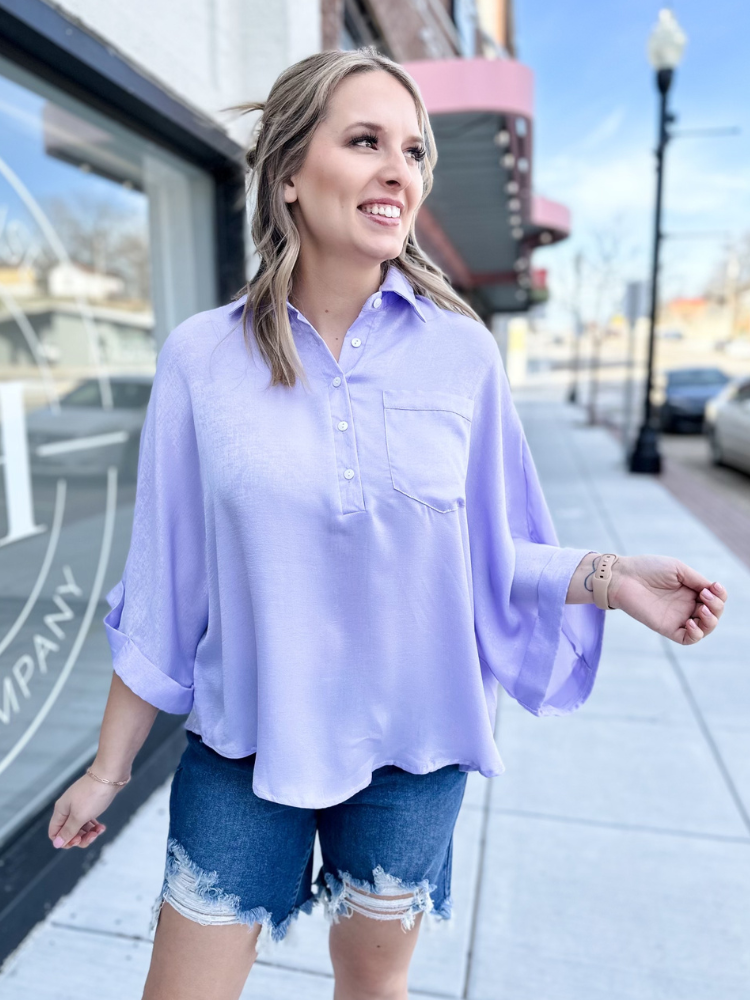 The Lucille Top - Lavender