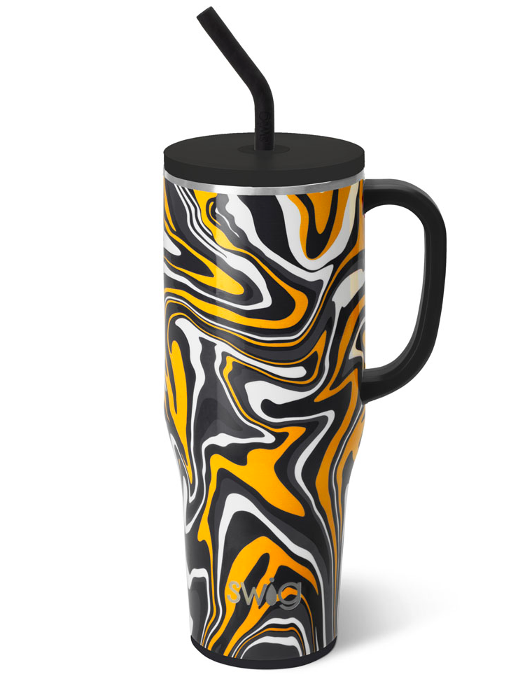 Swig Mega Mug 40oz - Fanzone Black & Yellow