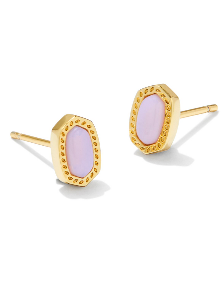 Kendra Scott Mini Ellie Stud Earring - Gold & Pink Opalite