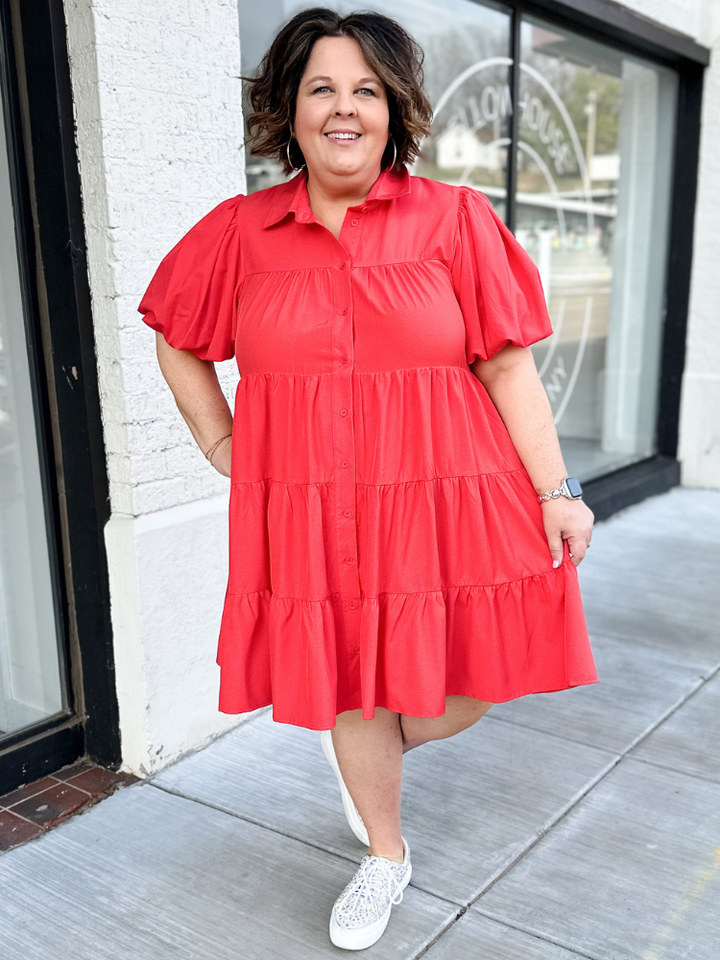 The Elsie Dress - Red