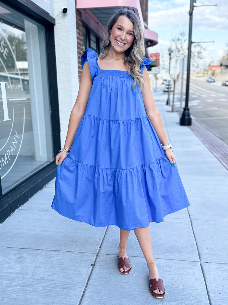 The Eleanor Dress - Blue
