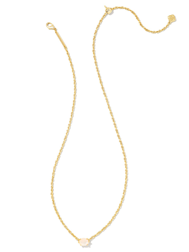 Kendra Scott Cailin Pendant Necklace - Gold & Champagne Opal