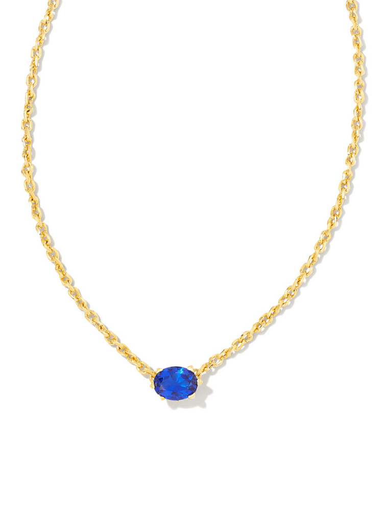 Kendra Scott Cailin Pendant Necklace - Gold & Blue
