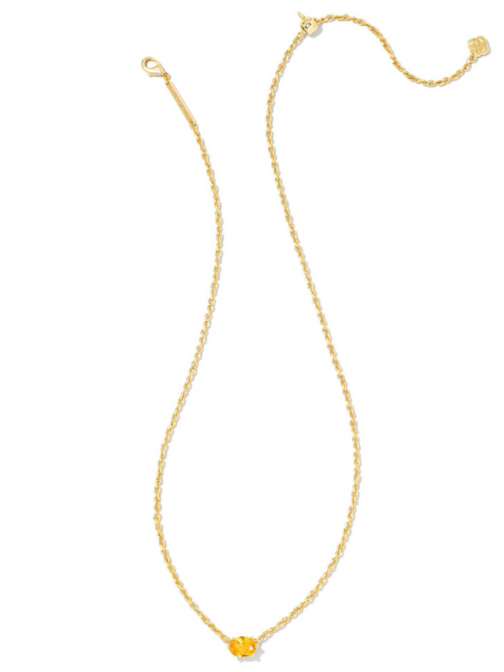 Kendra Scott Cailin Pendant Necklace - Gold & Golden Yellow