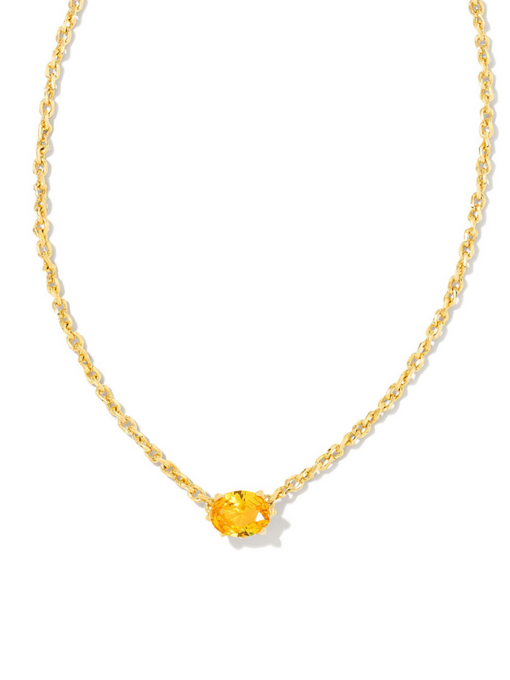 Kendra Scott Cailin Pendant Necklace - Gold & Golden Yellow