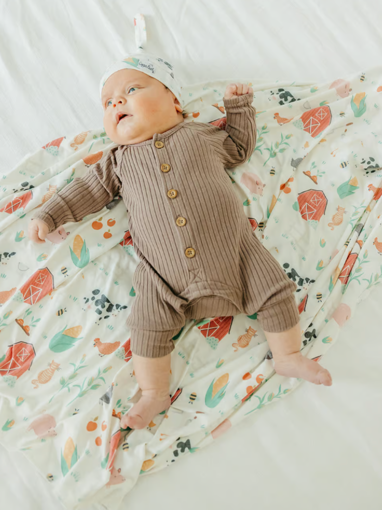 Copper Pearl Swaddle Blanket - Farmstead