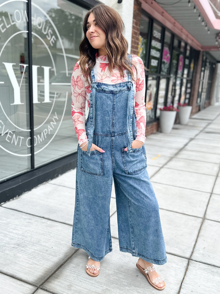 The Rory Jumpsuit - Washed Denim