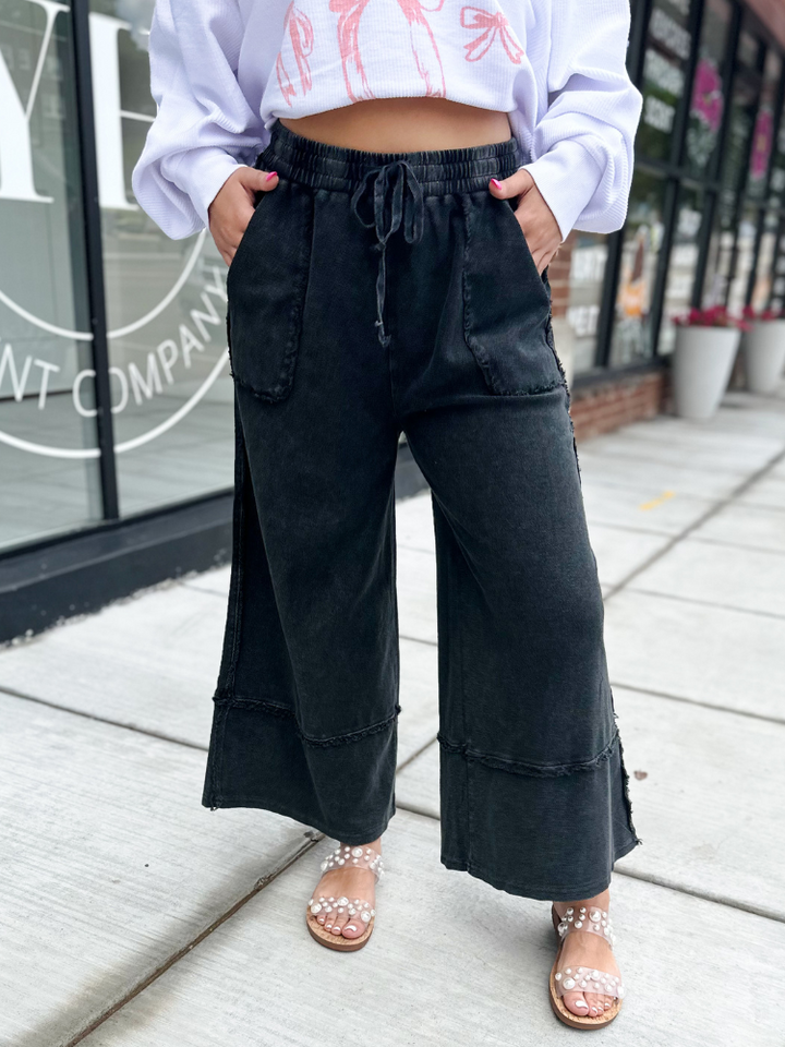 The Penny Palazzo Pants -Black