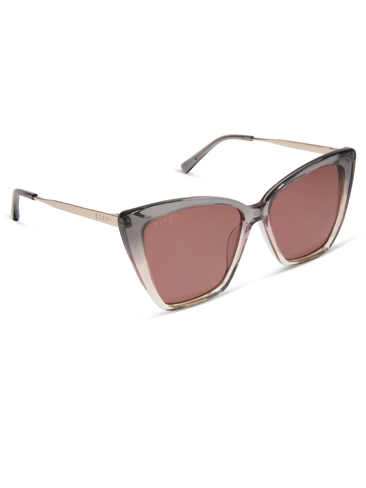 Diff Becky II - Black Smoke/Vintage Rose Crystal Ombre & Mauve Polarized